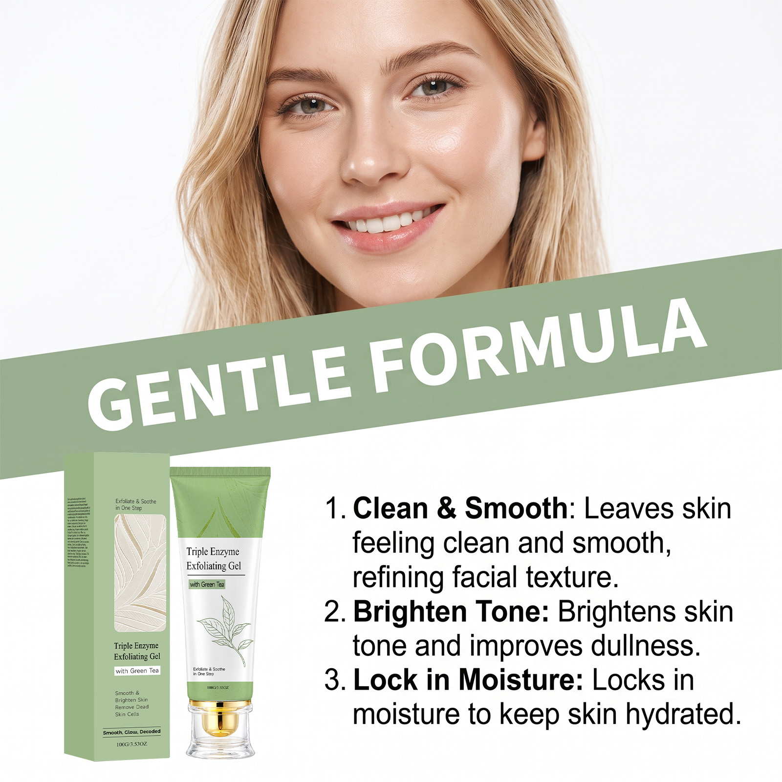 Gel Esfoliante al Tè Verde per - Aha Bha Exfoliant recensione e prezzo